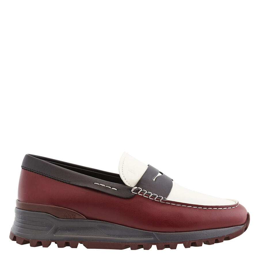 Tods Mens Colorblock Leather Chunky Loafers Cover