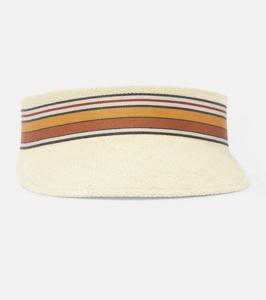 Loro Piana The Suitcase Stripe straw visor Cover