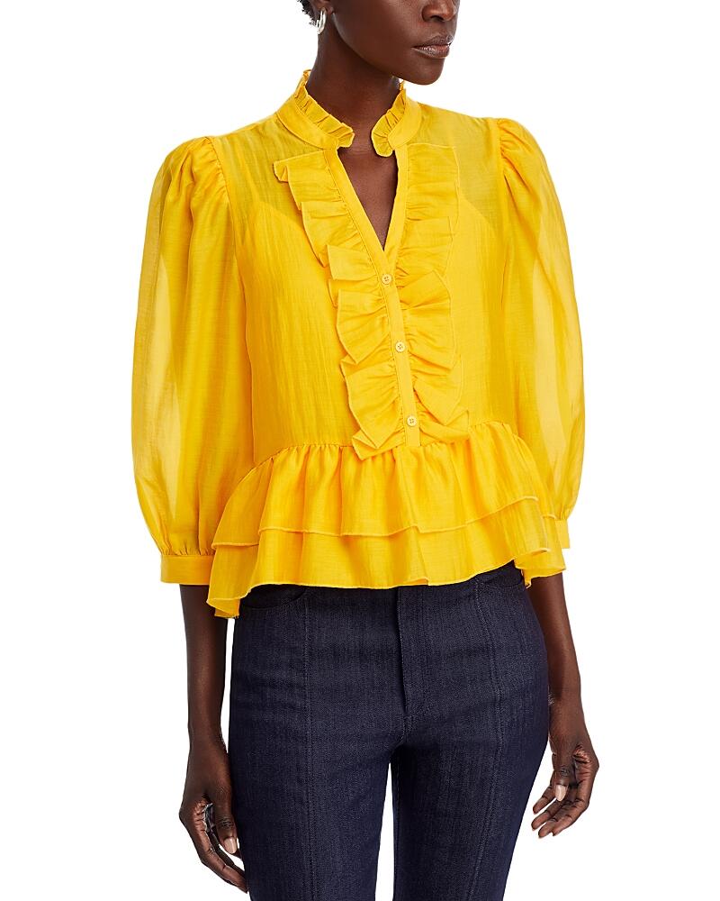 Karl Lagerfeld Paris Ruffle Front Blouse Cover