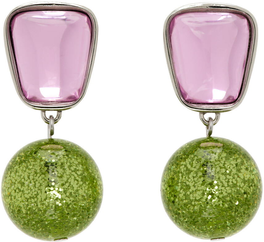 Mondo Mondo Pink & Green Acme Earrings Cover