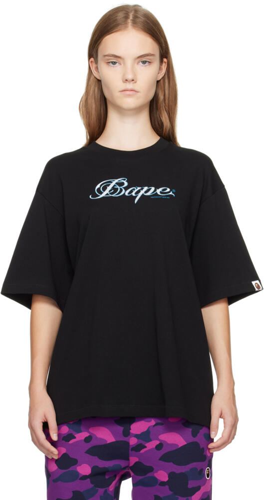 BAPE Black Logo Relaxed Fit T-shirt Cover