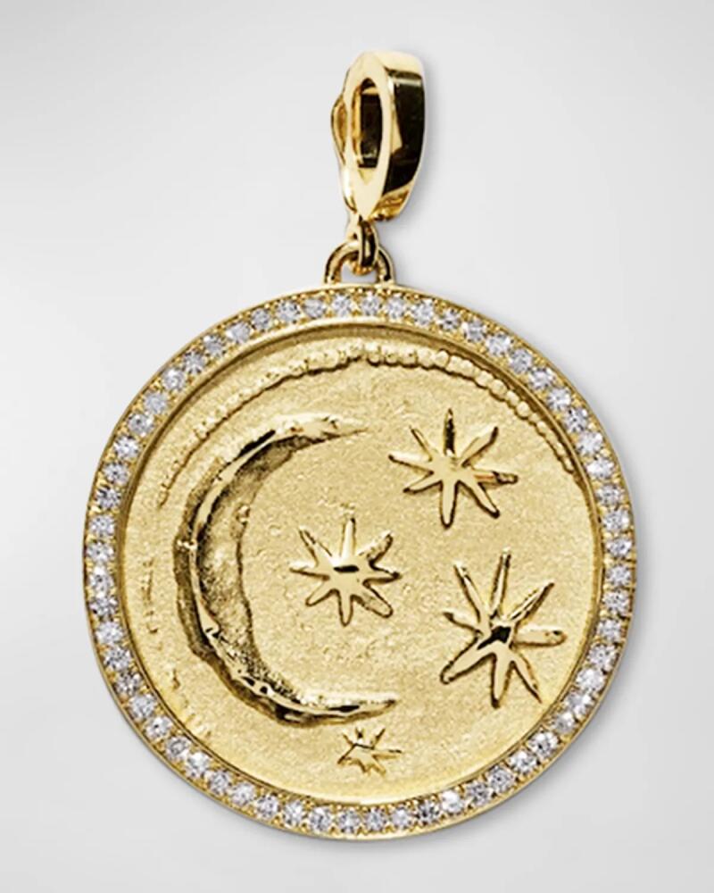 AZLEE Cosmic Diamond Pavé Coin Pendant Cover