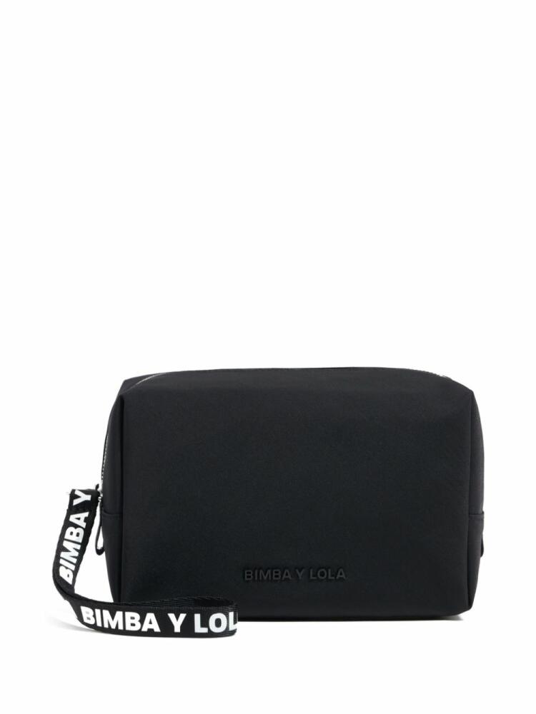 Bimba y Lola medium black nylon make-up case Cover