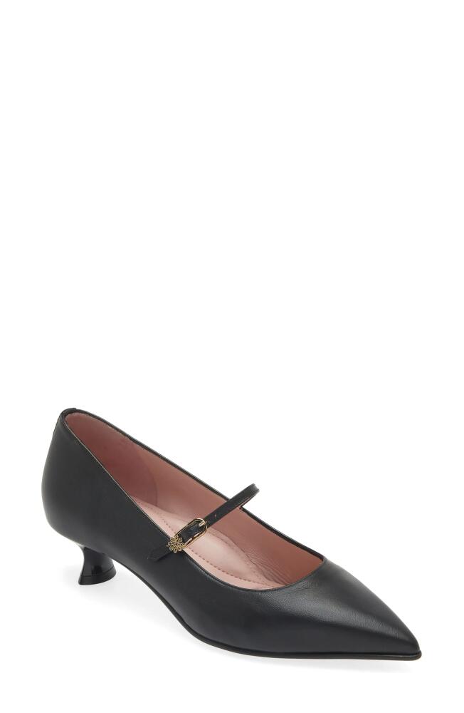 Naot Rosalie Pointed Toe Pump in Black Nappa Leather Cover