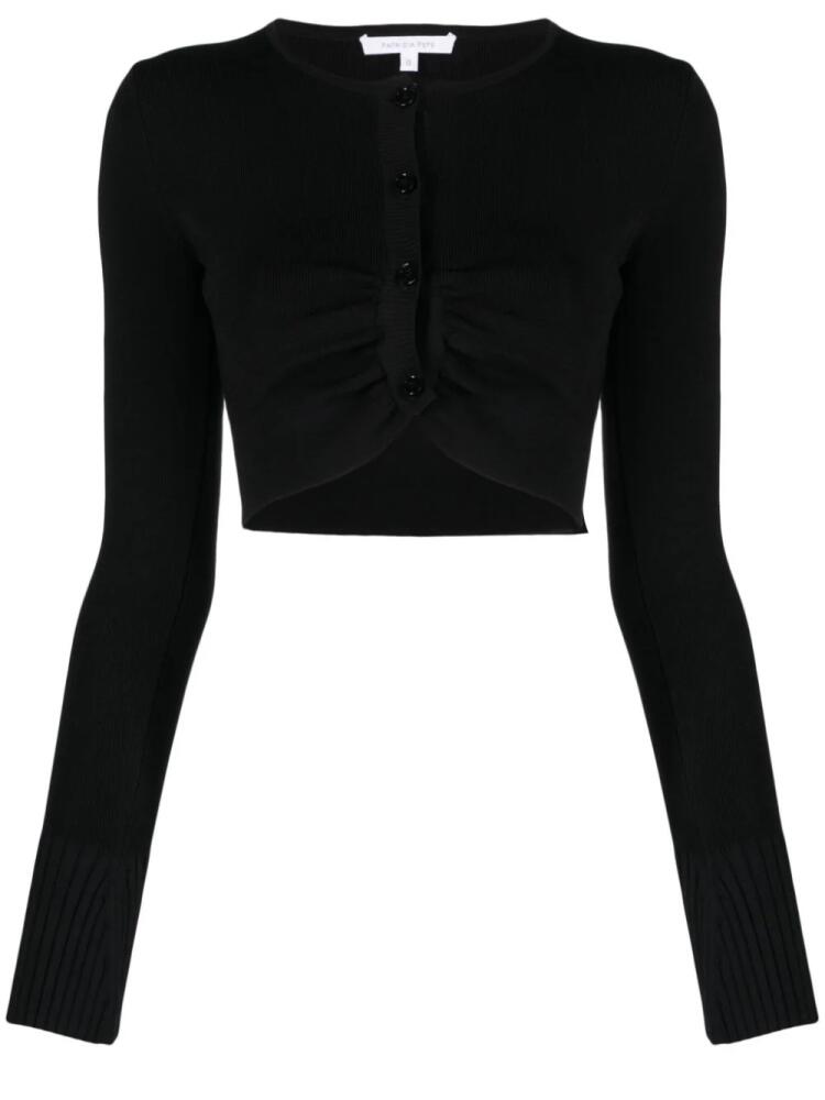 Patrizia Pepe ruched cropped cardigan - Black Cover