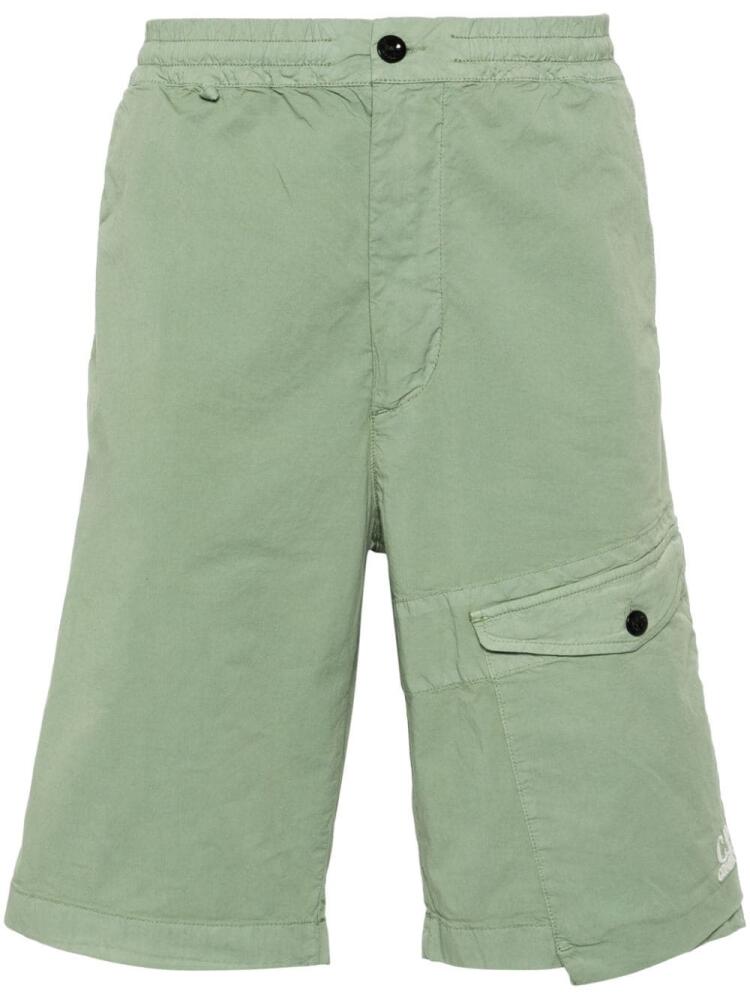 C.P. Company twill stretch shorts - Green Cover