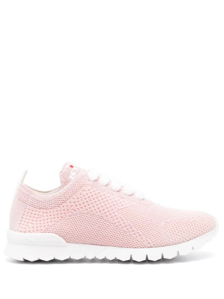 Kiton knitted cashmere sneakers - Pink Cover