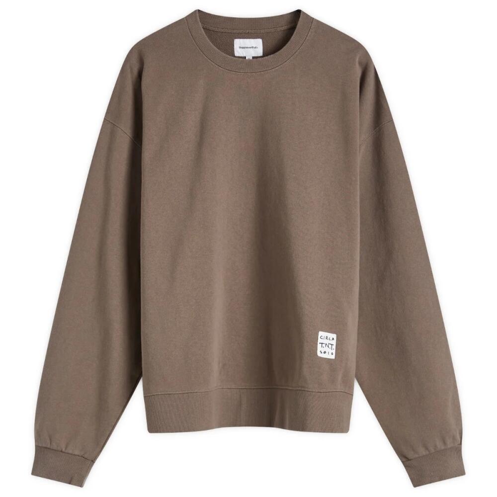 thisisneverthat Men's TNT Faded Crew Sweat in Dark Mocha Cover