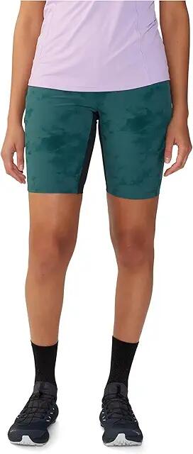 Mountain Hardwear Chockstone Trail Tight Shorts (Aqua Green Nebula Print) Women's Shorts Cover