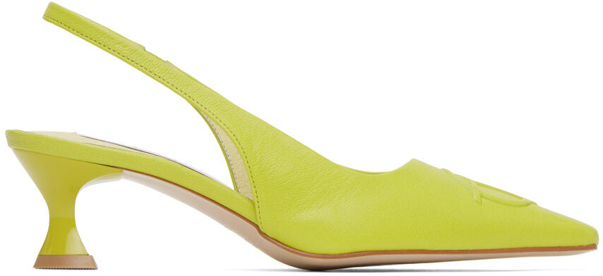 OPEN YY Green Slingback Heels Cover