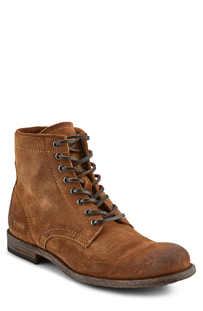 Frye Tyler Lace-Up Derby Boot in Tan - Hendricks Leather Cover