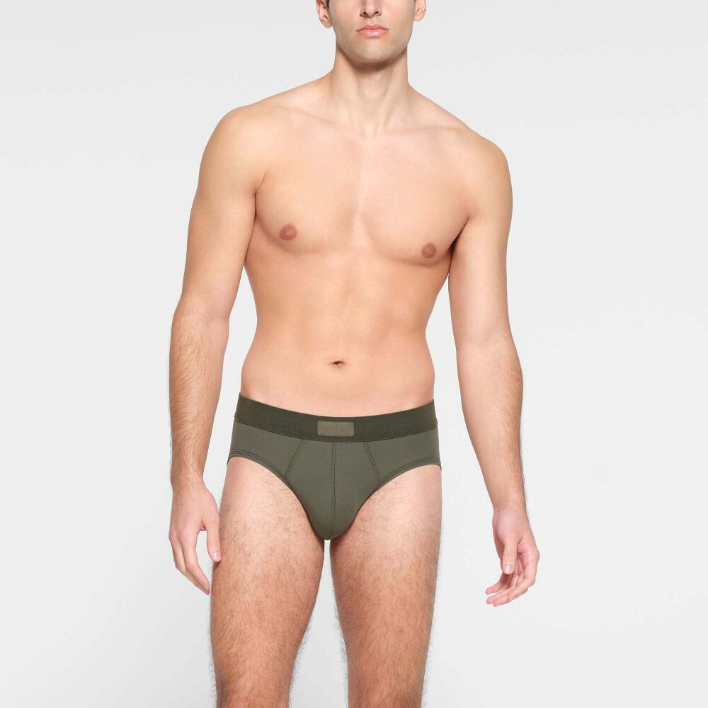 SKIMS Mens Brief | Green | 4XL | SKIMS Cotton Cover