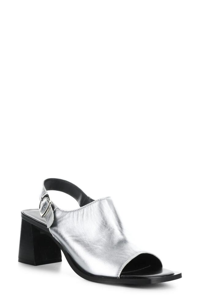 Bos. & Co. Bibi Slingback Sandal in Argento Metallic Cover