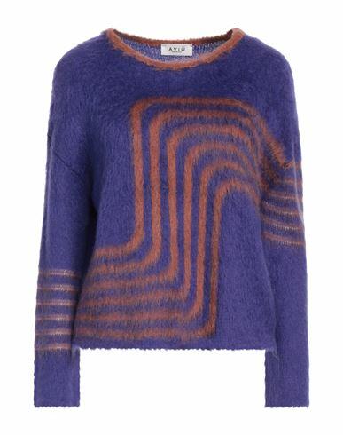 Aviù Woman Sweater Purple Acrylic, Polyamide, Mohair wool Cover