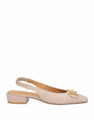 Pomme D'or Woman Ballet flats Dove grey Soft Leather Cover