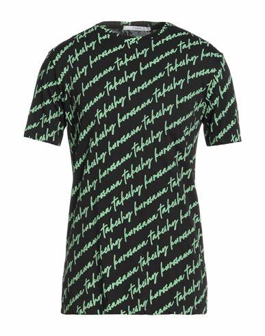 Takeshy Kurosawa Man T-shirt Green Cotton Cover