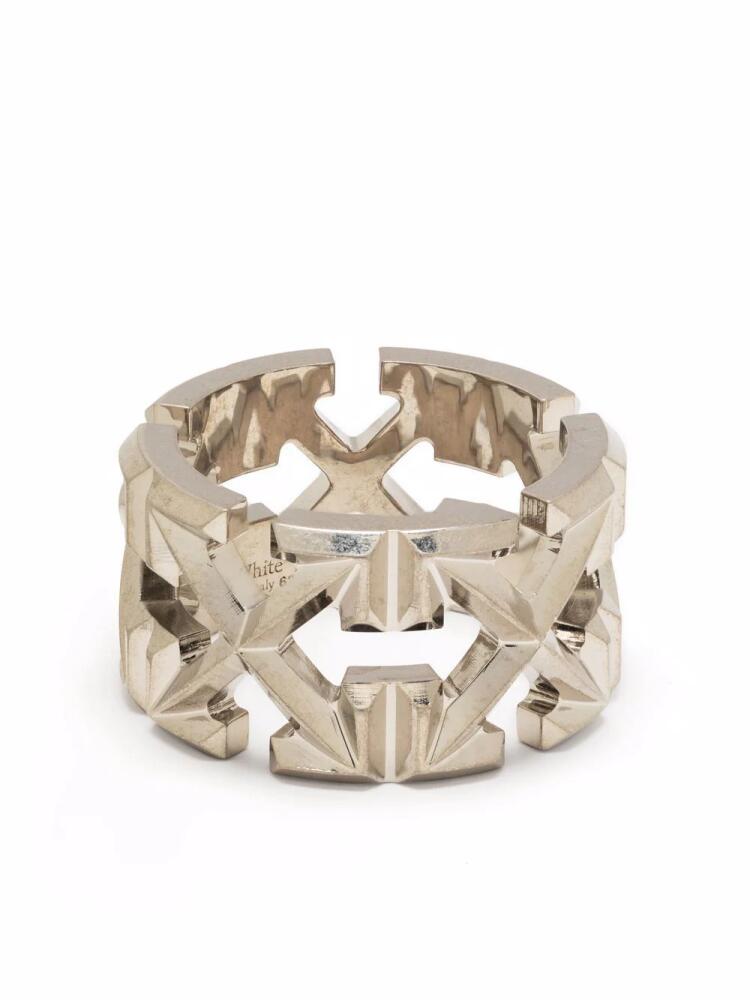 Off-White multi arrows ring - Silver Cover