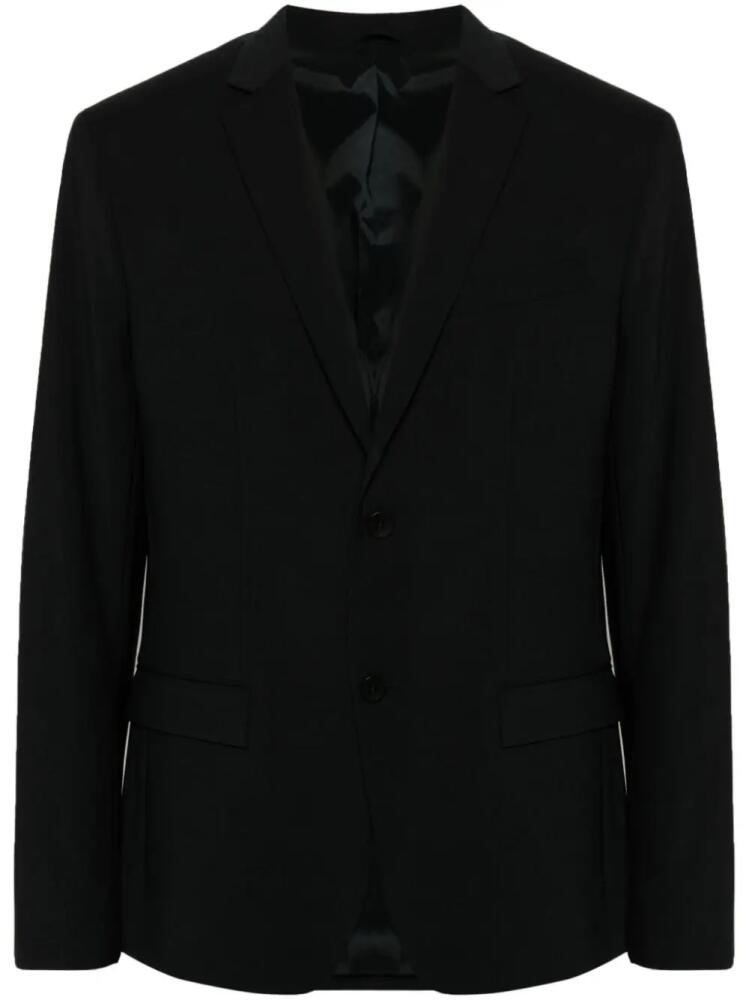 Calvin Klein single-breasted wool-blend blazer - Black Cover