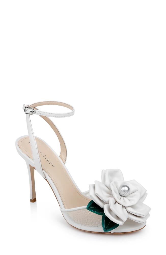 Dee Ocleppo England Ankle Strap Sandal in White Leather Cover