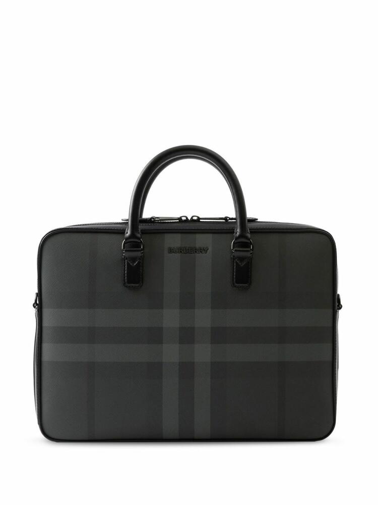 Burberry Ainsworth checke briefcase - Grey Cover