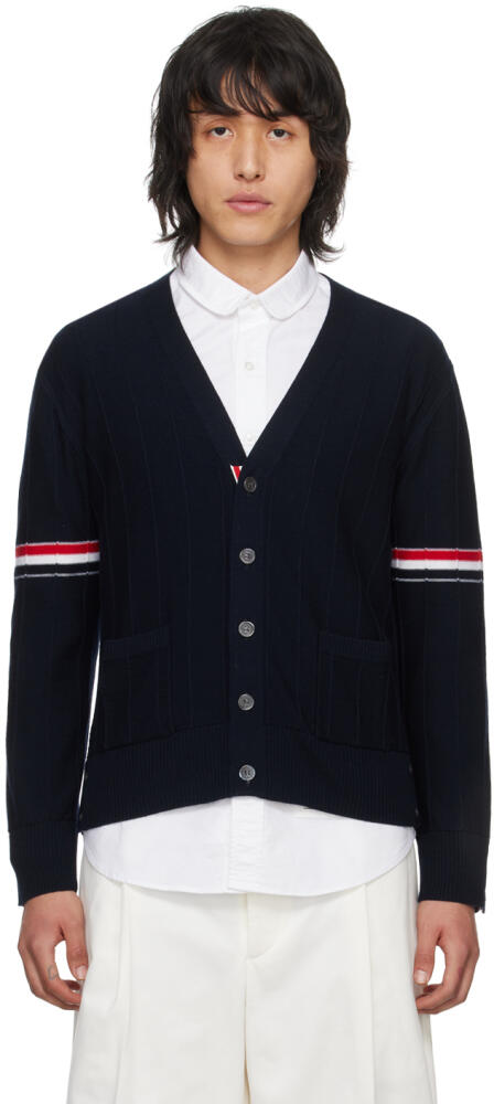 Thom Browne Navy Armband Cardigan Cover