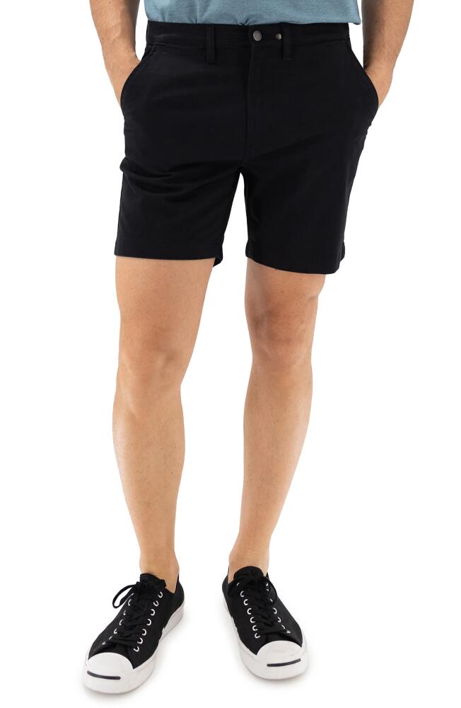 Devil-Dog Dungarees 7-Inch Performance Stretch Chino Shorts in Black Cover