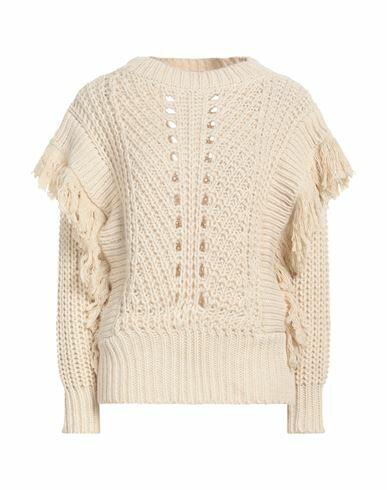 Gaëlle Paris Woman Sweater Cream Acrylic, Viscose, Wool, Alpaca wool Cover