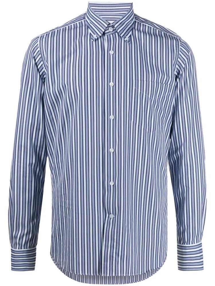 Orian stripe-print shirt - Blue Cover