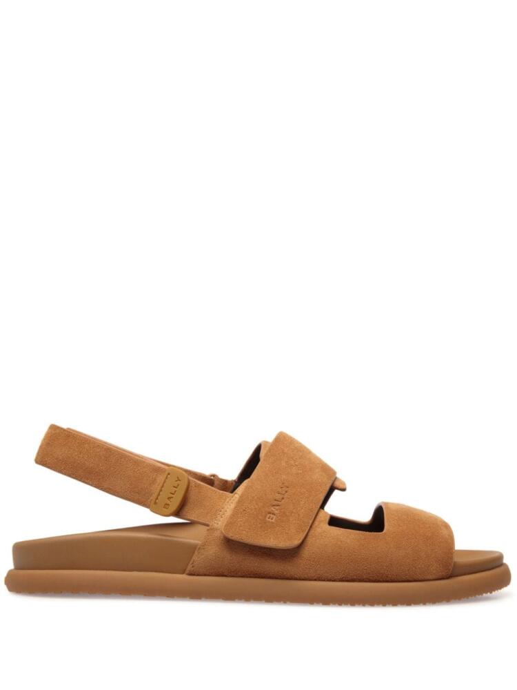 Bally Newport suede touch-strap sandals - Brown Cover