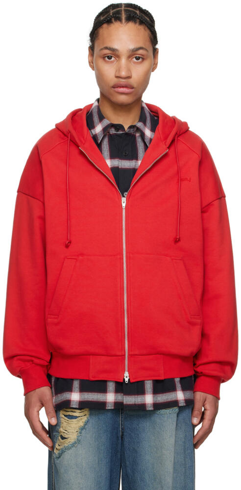 Juun.J Red Zip Hoodie Cover