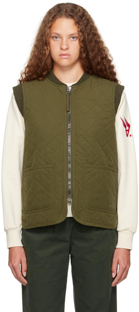 A.P.C. Khaki Emilie Vest Cover