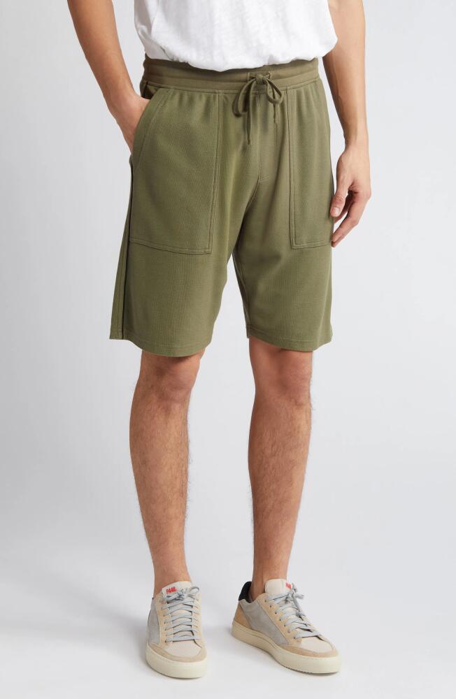 ATM Anthony Thomas Melillo Piqué Drawstring Shorts in Army Cover