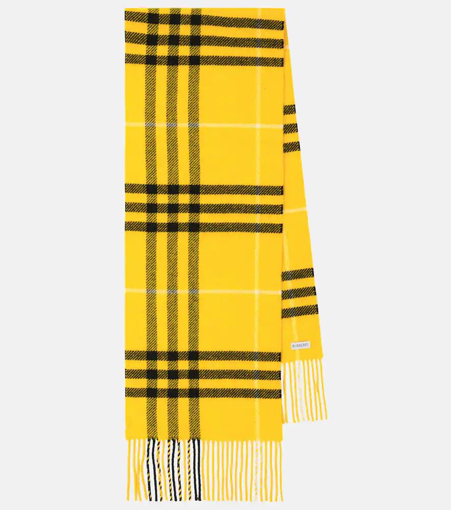 Burberry Burberry Check wool and cashmere scarf Cover