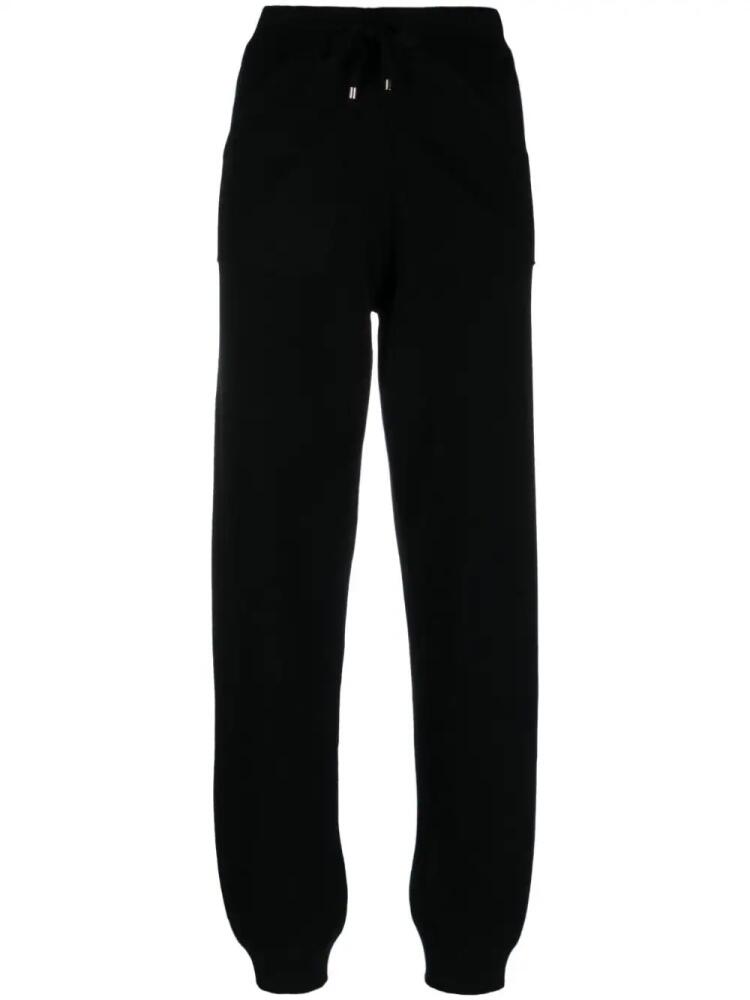 Lorena Antoniazzi drawstring waist wool-blend track pant - Black Cover