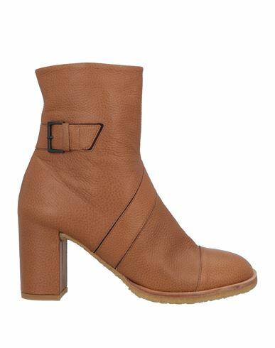 Del Carlo Woman Ankle boots Tan Leather Cover