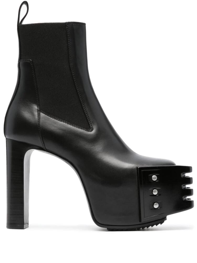 Rick Owens Luxor Grilled 120mm platform boots - Black Cover