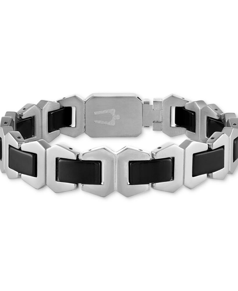 Bulova Men's Icon Black Ceramic Bracelet in Stainless Steel - Na Cover