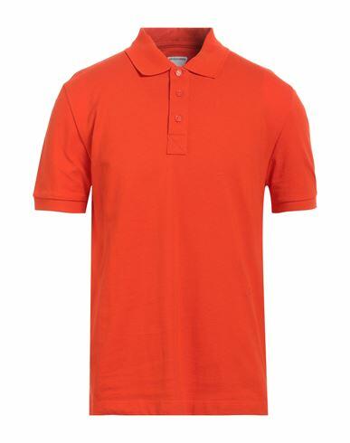 Bottega Veneta Man Polo shirt Orange Cotton Cover