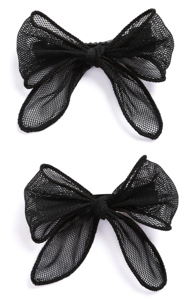 BP. 2-Pack Mesh Bow Hair Clips in Black Cover