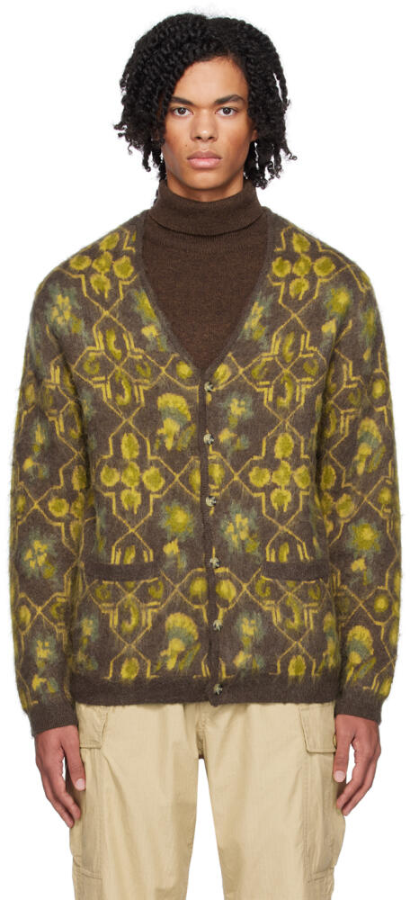 BEAMS PLUS Brown Botanical Cardigan Cover