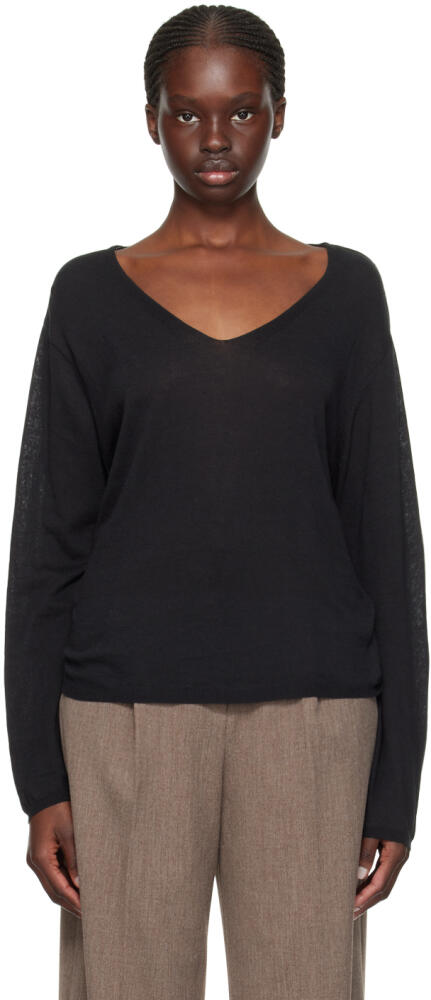 Deiji Studios Black Loose Sweater Cover