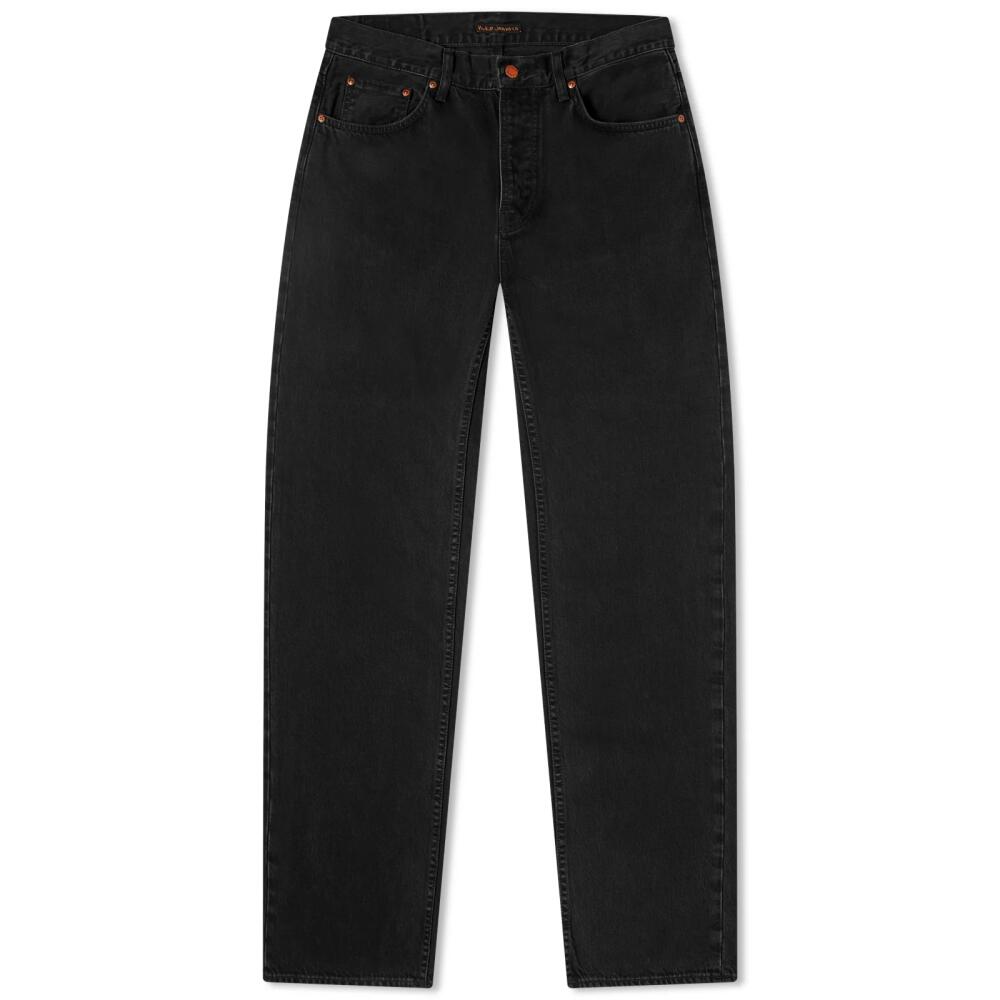 Nudie Jeans Co Men's Nudie Tuff Tony Jeans in Black Hole Cover