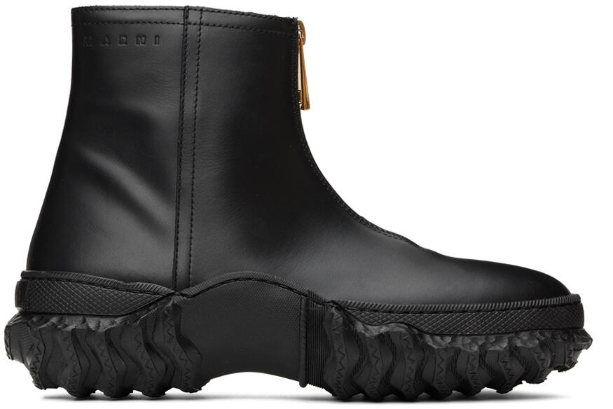 Marni Black Zip Boots Cover