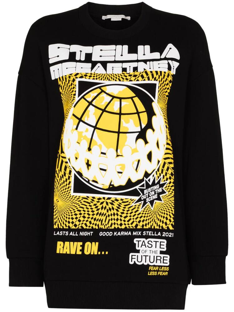 Stella McCartney Rave graphic-print sweatshirt - Black Cover