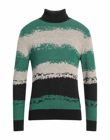 Havana & Co. Man Turtleneck Green Acrylic, Viscose, Wool, Alpaca wool Cover