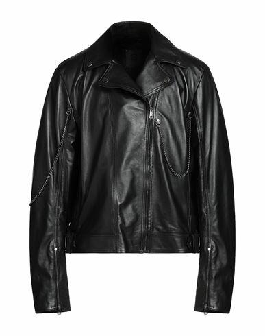 8 By Yoox Leather Biker Jacket Man Jacket Black Lambskin Cover