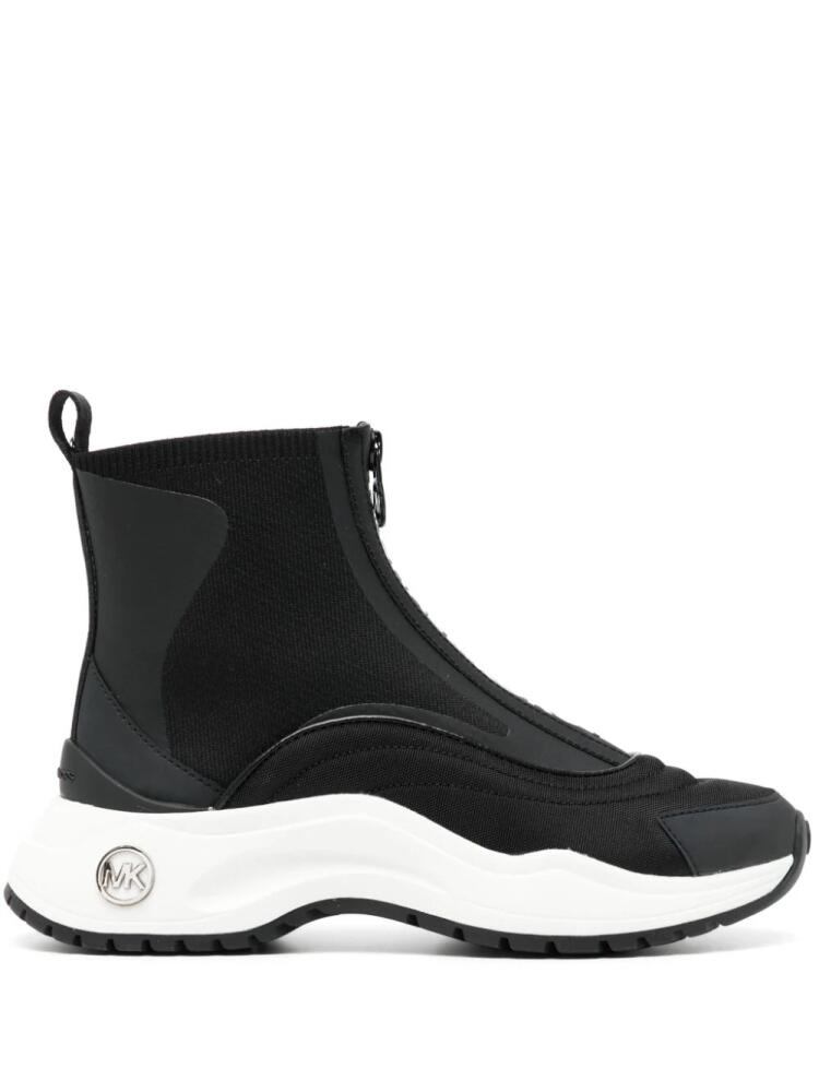 Michael Kors Dara zip-up sneaker boots - Black Cover