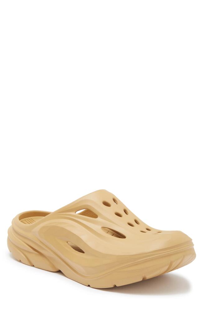 HOKA Gender Inclusive Ora Recovery Mule in Wheat /Wheat Cover