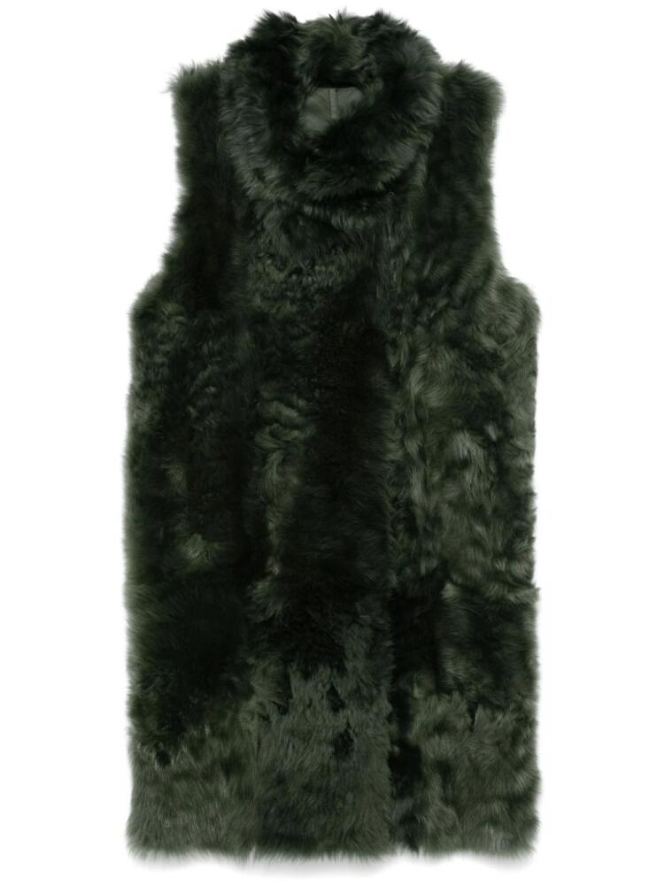 Yves Salomon shearling gilet - Green Cover