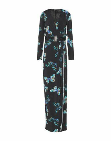 Atos Lombardini Woman Maxi dress Black Viscose, Elastane Cover